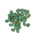 50 Pieces/Pack Vintage Patina Oval Beads 'MADE WITH LOVE' Family Friends BBF Charms For Jewelry Making