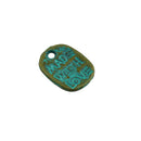 50 Pieces/Pack Vintage Patina Oval Beads 'MADE WITH LOVE' Family Friends BBF Charms For Jewelry Making