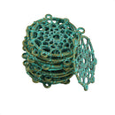 Pack of 20 Vintage Hollow Dream Catcher Charms Pendants Connectors DIY Jewelry Finding Green