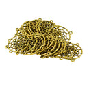 20 Pieces Vintage Gold Round Hollow Dream Catcher Charms Pendants Connectors DIY Jewelry Finding Crafts