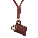 Adjustable Unisex Retro Lighter Design Pendant Cowhide Necklace Jewelry Gift