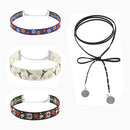 4pcs Fashion Multi-Element Charms Women Choker Necklaces Gothic Punk Jewelry