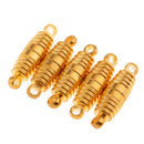 10pcs Bling DIY Jewelry Snaps Magnetic Clasps Spiral Shape Buckle for Unisex Necklace Bracelet Silver Gold
