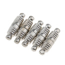 10pcs Bling DIY Jewelry Snaps Magnetic Clasps Spiral Shape Buckle for Unisex Necklace Bracelet Silver Gold