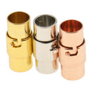 3 Sets 6mm Magnetic Leather-Kumihimo Cord Chain End Tube Clasps DIY Crafts
