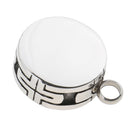 Crystal Keepsake Memorial Round Hollow Ash Urn Pendant Locket for Necklace
