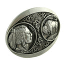 Indian Buffalo Belt Buckle 3D Coin Western Cowboy Native American Classic