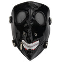 Black Skeleton Skull Leather Mask Motorcycle Rider Steampunk Mask Halloween Windproof