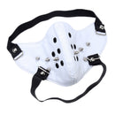 Leather Rivet Half Face Steampunk Sports Protective Cosplay Motocycle Biker Mask White