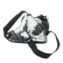 Gothic Skeleton Skull Head PU Leather Half Face Mask Dust Mask Motorcycle