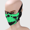 Gothic Skeleton Skull Head PU Leather Half Face Mask Dust Mask Motorcycle