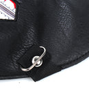 Spooky Zipper Teeth Black PU Leather Half Face Mask Motorcycle Rider Gothic Steampunk Mask Windproof Dustproof Mask
