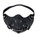 Leather River Half Face Sports Motorcycle Biker Cosplay Wind Protective Mask