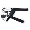 Gothic Skeleton Skull Head Leather Half Face Mask Motorcycle Halloween Party