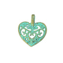 50pcs Retro Patina Filigree Out Heart Charms Pendants Jewelry DIY Making Necklace Bracelet