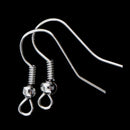 100 Pieces Coil Ear Wire Hooks DIY Earrings Hooks For Women Jewelry Findings