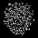 100Pcs Transparent Plastic Earring Stopper Posts Earring Findings Back Nuts
