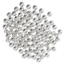 100pcs Glitter Silver Alloy 3D Daisy Spacer Beads 7.5mm DIY Handcraft Jewelry for Bracelet Necklace Earrings Anklets