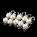 5pcs Elegant Faux Pearl Pin Brooch Pin Clip For Ladies Scarf Coat Gown