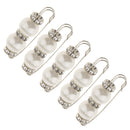 5pcs Elegant Faux Pearl Pin Brooch Pin Clip For Ladies Scarf Coat Gown