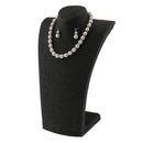 Women Bridal Wedding Faux Pearl Rhinestone Necklace Earrings Jewelry Set