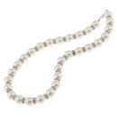 Women Bridal Wedding Faux Pearl Rhinestone Necklace Earrings Jewelry Set