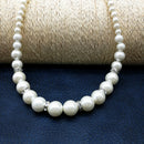 Imitation Pearl Earrings Necklace Jewelry Set Simple Charms Handmade Bridal