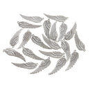 20 Pieces Tibetan Silver Angel Wing Charm Pendant Jewelry Making Accessories