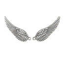 20 Pieces Tibetan Silver Angel Wing Charm Pendant Jewelry Making Accessories