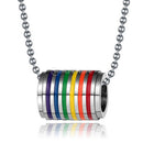 Transgender Transexual LGBT Gay Pride Rainbow Steel Pendant For Necklace