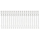 20 Sets Vintage Silver Ends Clip Beads Lobster Clasp Clip Ends Extender Chain