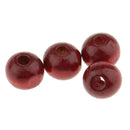 50pcs Round Wood Loose Beads Wooden Beads DIY Jewelry Finding Making 8mm