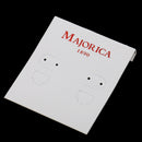 100Pcs Professional Type Earring Ear Studs Hanging Display Show Holder Hang Cards White for Jewelry 50x56mm