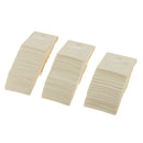 100Pcs 2Pair Holes Plastic PVC Earrings Ear Studs Display Organizer Holder Hang Cards Beige for Jewelry 60x51mm