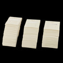 100Pcs 2Pair Holes Plastic PVC Earrings Ear Studs Display Organizer Holder Hang Cards Beige for Jewelry 60x51mm