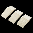 100Pcs 2Pair Holes Plastic PVC Earrings Ear Studs Display Organizer Holder Hang Cards Beige for Jewelry 60x51mm