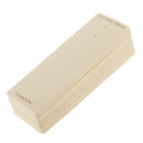 100pcs Jewelry Display Cards Earrings Stands Handmade Hanging Beige 140*48mm
