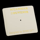 100 Pieces Wholesale Beige Paper Card Jewelry Earring Ear Studs Hanging Display Holder Hang Cards