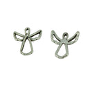 50 Pcs Tibetan Silver Filigree Hollow Out Wire Angel Charms Jewelry Making
