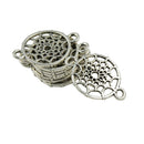 20pcs Tibetan Silver Alloy Dream Catcher Charm Pendant Jewelry Finding