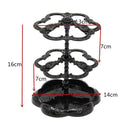 Retro Plastic Black White Rotating Eardrop Earring Jewelry Hard Display Stand Holder Jewelry Organizer Hard Display Stand