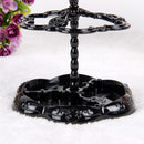 Retro Plastic Black White Rotating Eardrop Earring Jewelry Hard Display Stand Holder Jewelry Organizer Hard Display Stand