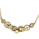 Vintage Steampunk Rock Men Women Gears Cog Pendant Mechanical Chain Choker Necklace