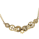 Vintage Steampunk Rock Men Women Gears Cog Pendant Mechanical Chain Choker Necklace