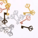 50 Pieces 21x10mm Retro Key Charms Pendants DIY Jewelry Making Accessories
