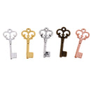 50 Pieces 21x10mm Retro Key Charms Pendants DIY Jewelry Making Accessories