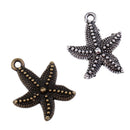 20 Pieces 23 X 19mm Starfish Charms Pendants DIY Jewelry Making Accessories