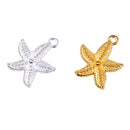 20 Pieces 23 X 19mm Starfish Charms Pendants DIY Jewelry Making Accessories