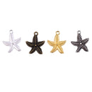 20 Pieces 23 X 19mm Starfish Charms Pendants DIY Jewelry Making Accessories