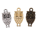30pcs/Lot Alloy Owl Shape DIY Pendant Charms Jewelry for Necklace Bracelet